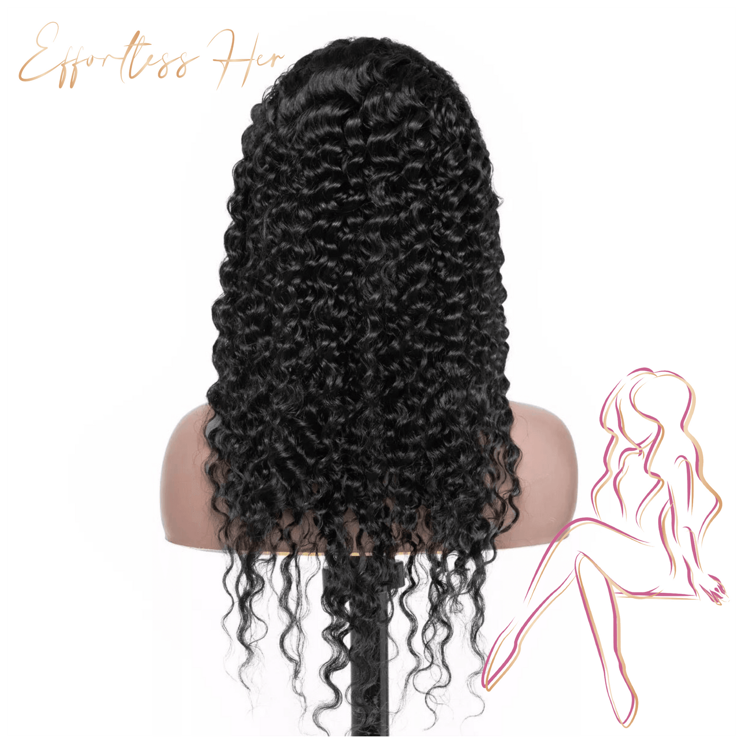 Raw Brazilian hair is perfect for colouring and styling. No tangling, no shedding, and long lasting. 5*5 lace with small knots. 180% density.