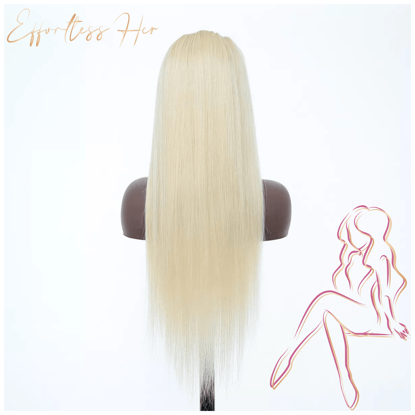 Raw Brazilian hair perfect for coloring and styling. No tangling, no shedding and long lasting. 5*5 lace with small knots. 180% density.