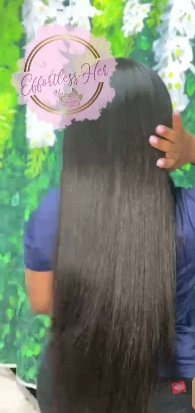 Raw unprocessed hair is perfect for colouring and styling. No tangling, no shedding, and long lasting. 13*4 lace with small knots. 