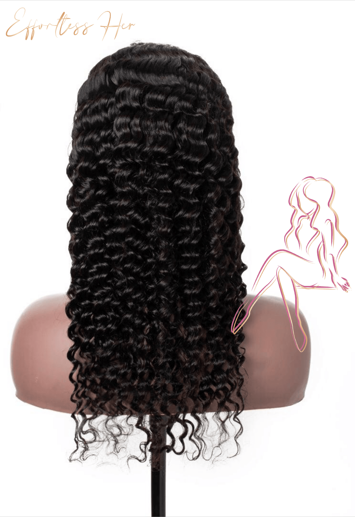 Raw 1B Brazilian hair is perfect for colouring and styling. No tangling, no shedding, and long lasting. 13*4 HD lace frontal with small knots.